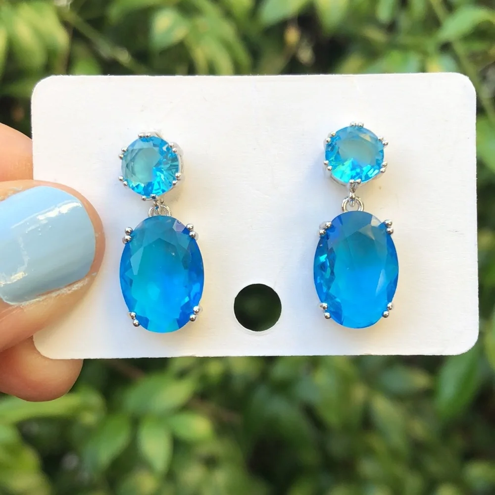 Aquamarine Drop Earrings